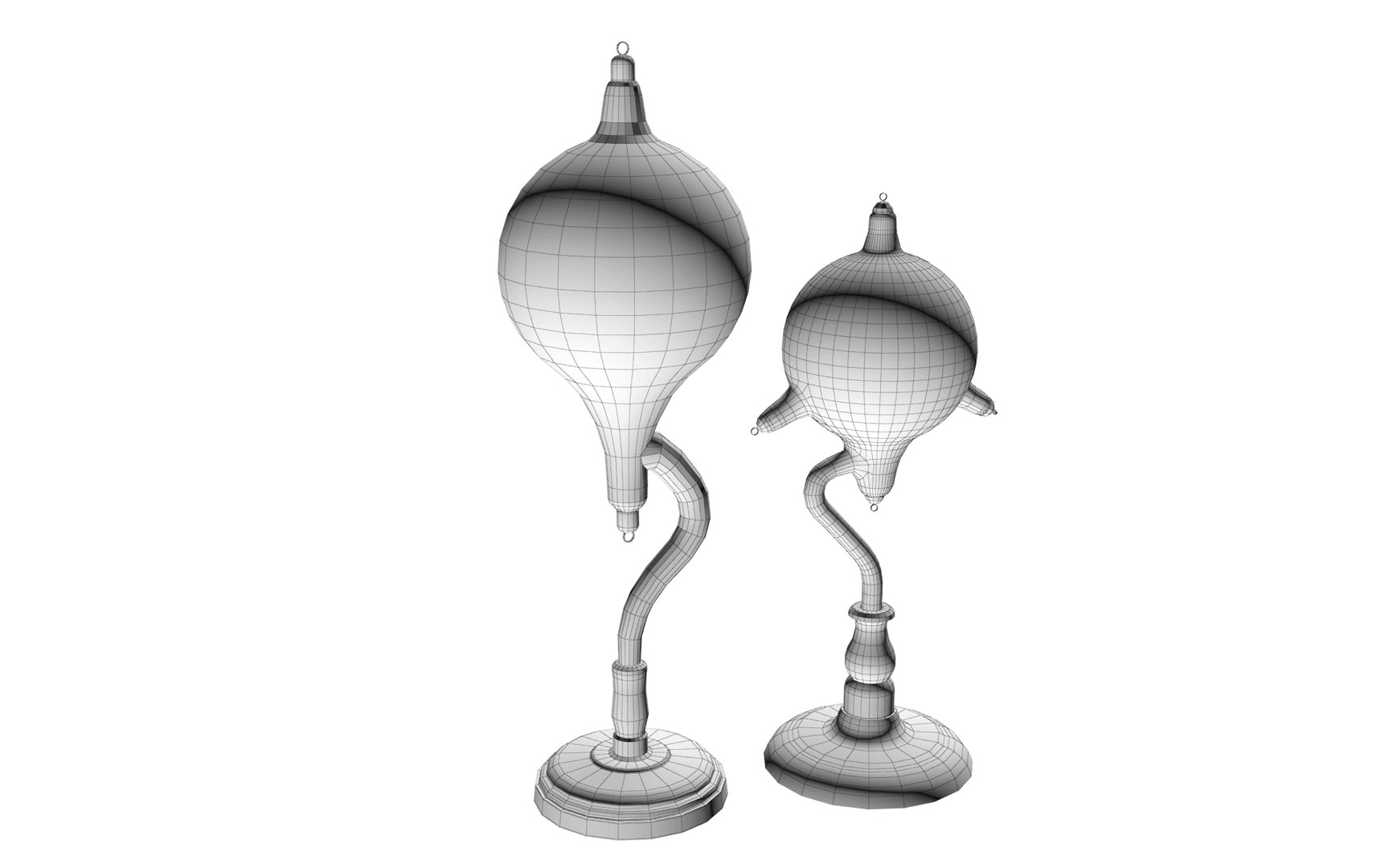 3D Two Gas Discharge Tubes Model - TurboSquid 2131773