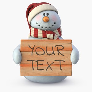 Snowman 04 (Vray+PBR)