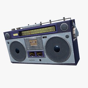 80s Radio 3D model