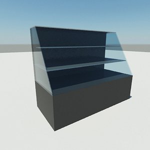 3dsmax cake display fridge