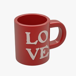 3d model love cup