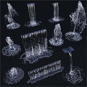 Animated water elements
