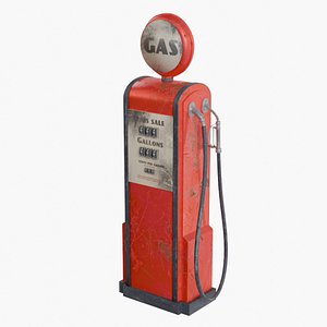 Vintage Gas Pump 3D