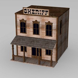 3d western house