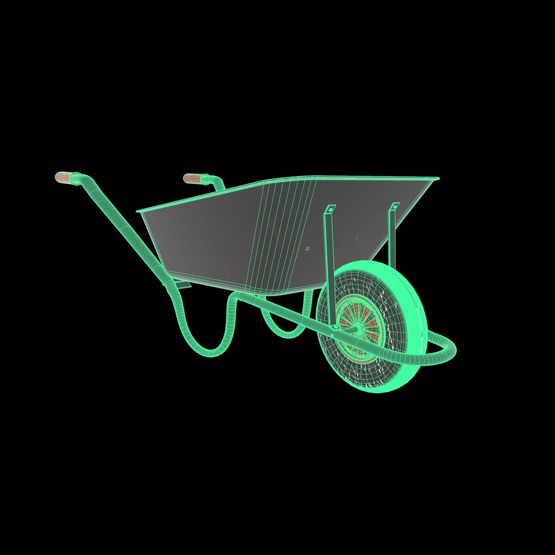 3D Generic Wheelbarrow Loaded - TurboSquid 2117251