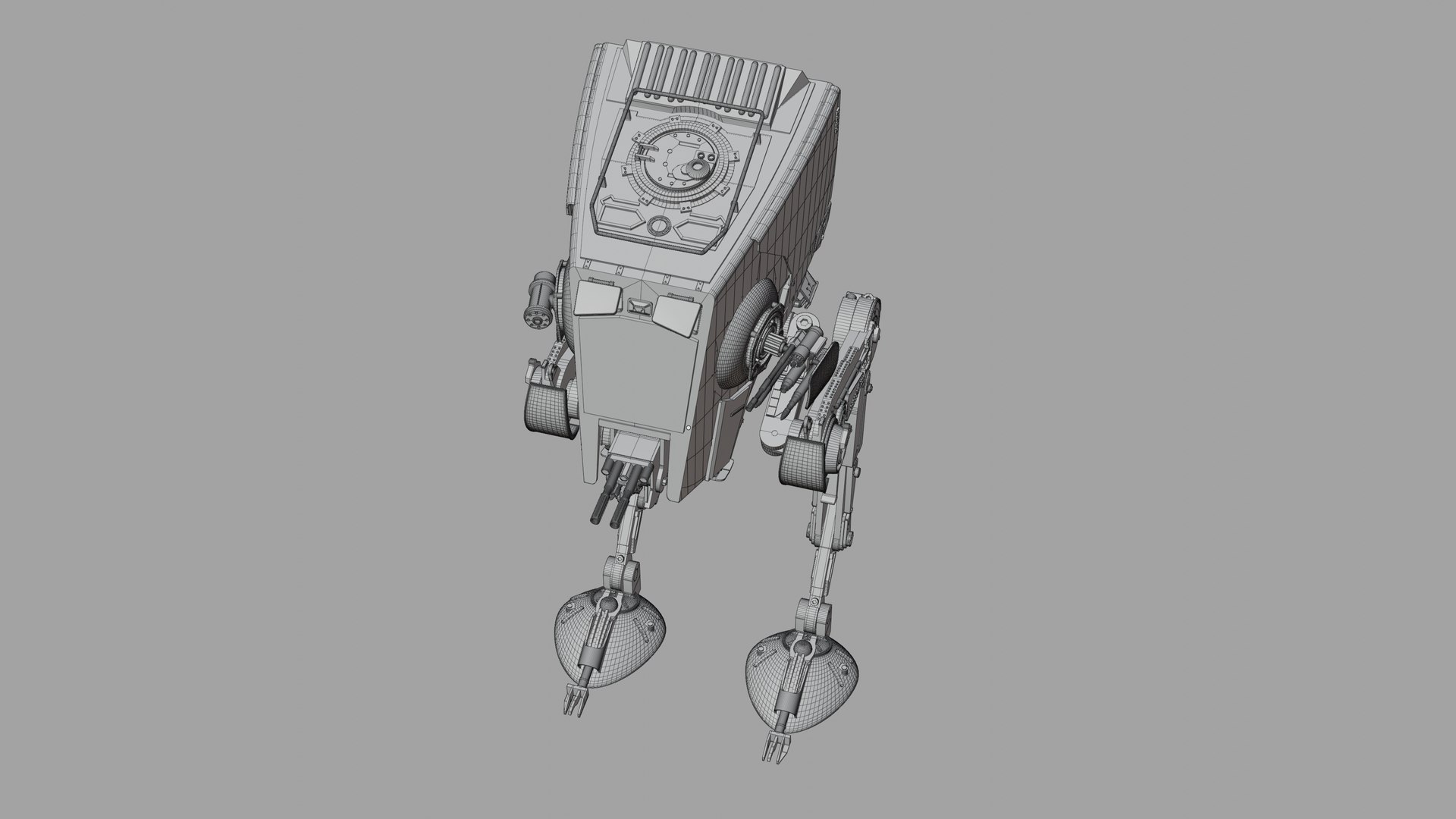 High Res Screen Accurate Star Wars AT-ST 3D - TurboSquid 2301653