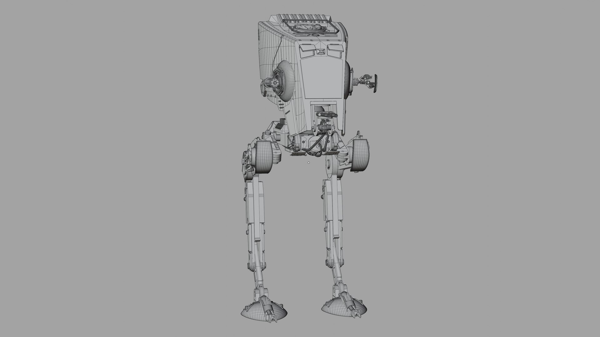High Res Screen Accurate Star Wars AT-ST 3D - TurboSquid 2301653