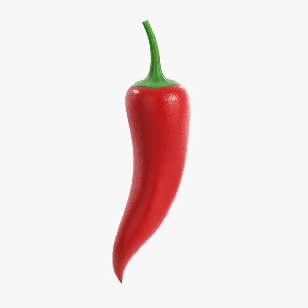 3D chili pepper