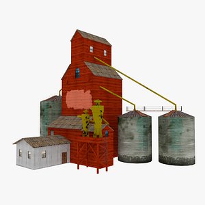 corn elevator 3D model