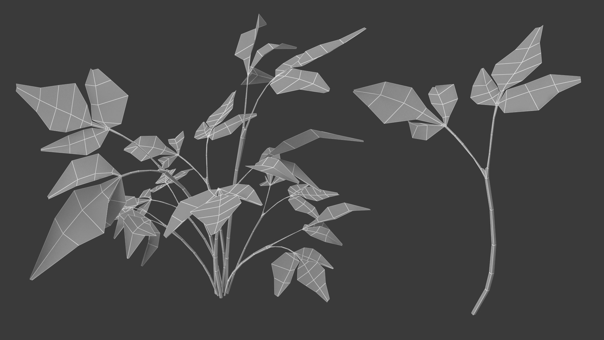 3D Lowpoly Plant 2 https://p.turbosquid.com/ts-thumb/mv/CkrBdn/Zn/lowpoly_plant_2_wire/png/1778685218/1920x1080/fit_q87/b46ef2611dd423bdcbc5e80d77aae3b3e0065632/lowpoly_plant_2_wire.jpg