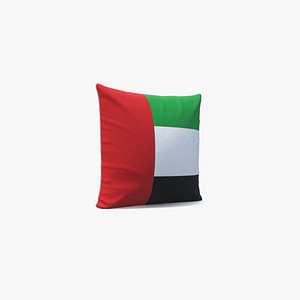 3D United Arab Emirates Flag Pillow model