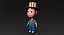 boy cartoon hat 3d dxf