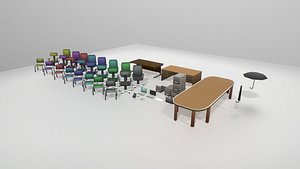 3D lite office props