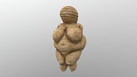 low poly Venus of Willendorf