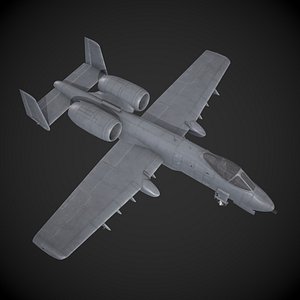 3D A-10 Aircraft