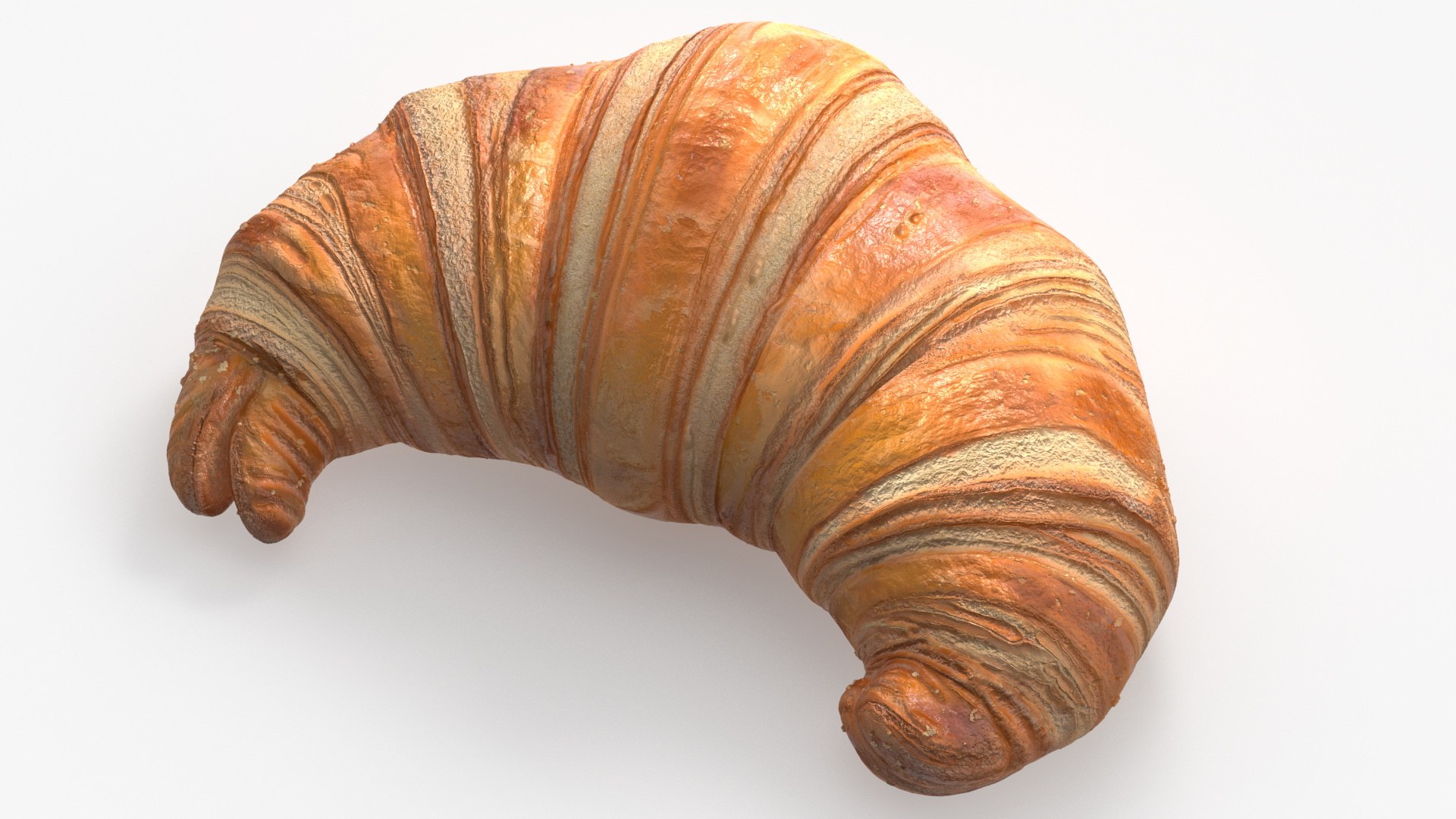 Croissant 3D model preview