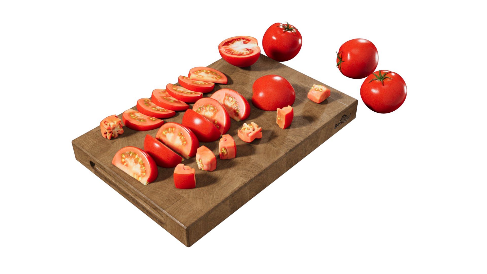Tomato slices 3D model https://p.turbosquid.com/ts-thumb/mv/PVThkw/Ac/5/png/1722535735/1920x1080/fit_q87/ed152fc9c1399cd5fdf0a8141f5653b0f12269f3/5.jpg