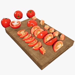 Tomato slices 3D model