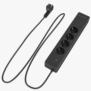 power strip outlet 3D model