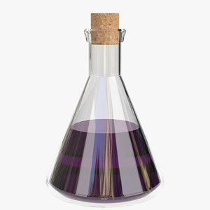 conical potion flask 3D model