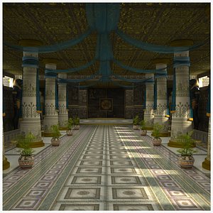 3D model Pharaoh Temple - Interior