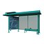 Bus Stop USA Low-poly 3D model Low-poly 3D model 3D model
