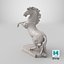 Estatua de caballo encabritado