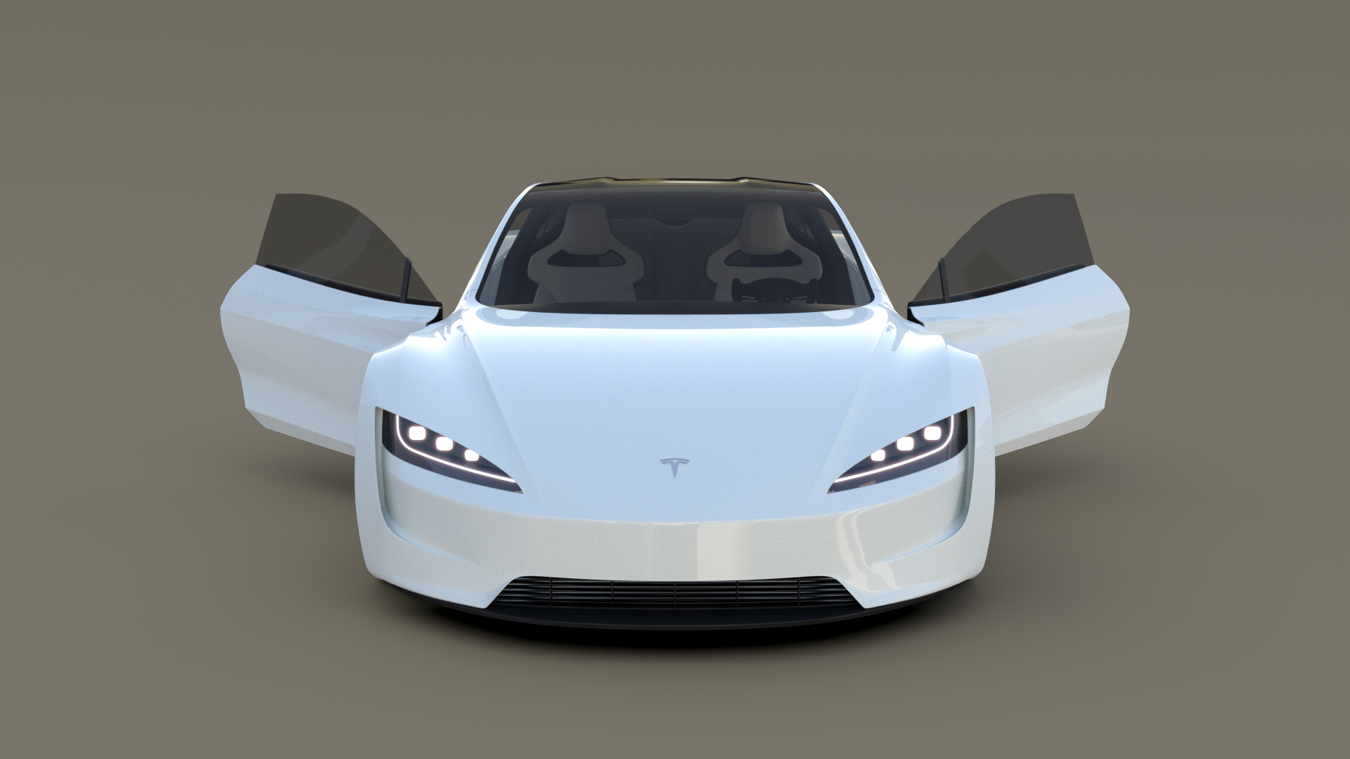Tesla roadster white hot sale
