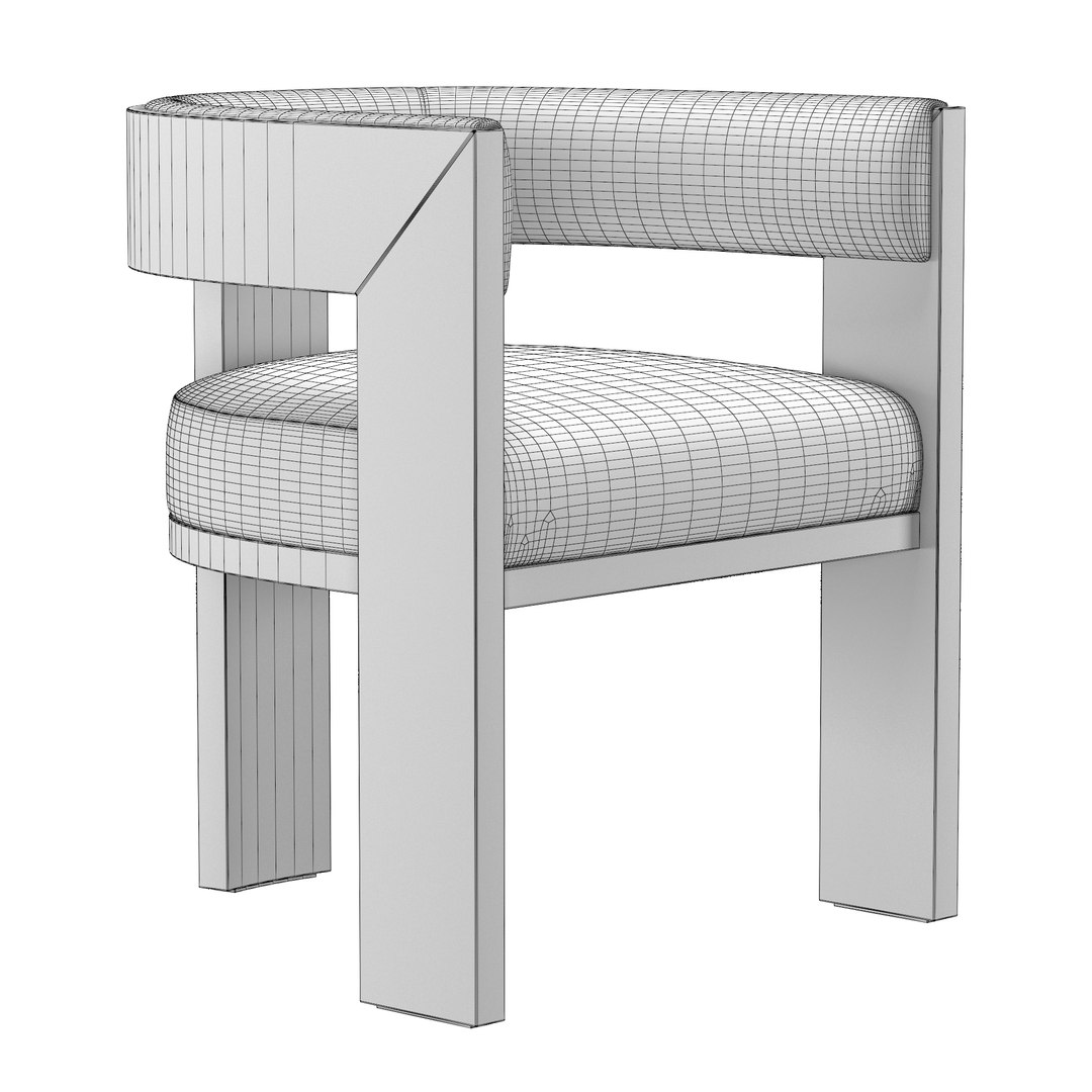 ELGIN LEATHER DINING CHAIR 3D Model TurboSquid 1953233