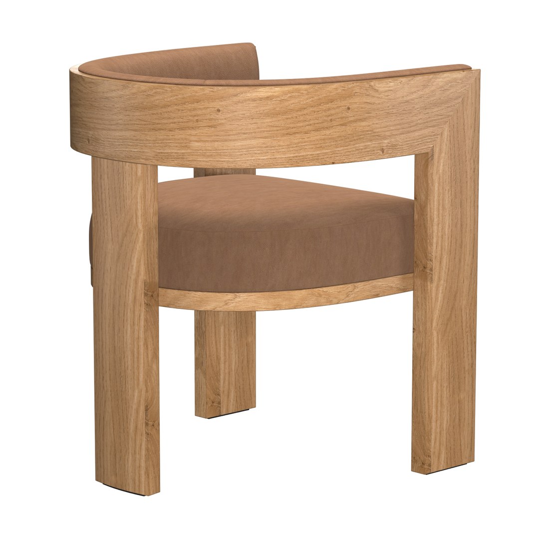 ELGIN LEATHER DINING CHAIR 3D Model TurboSquid 1953233