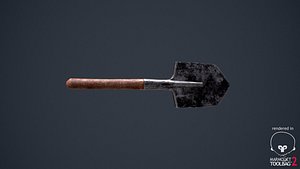 Old Steel Wood Spade