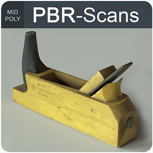 jackplane tool wood 3D model