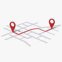 Map Pin Route Location