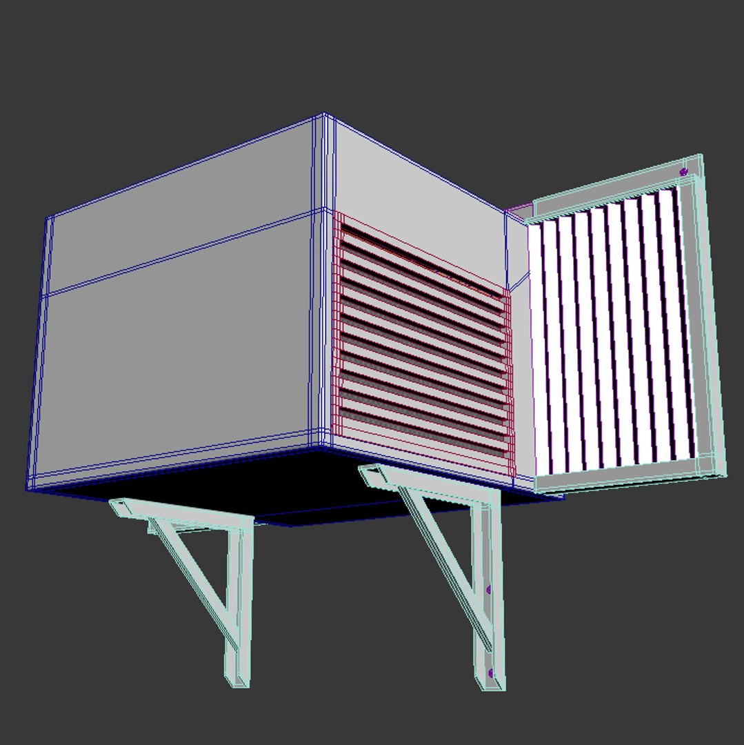 Window Air Unit 3d Max