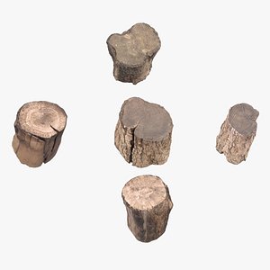 3D Wood logs