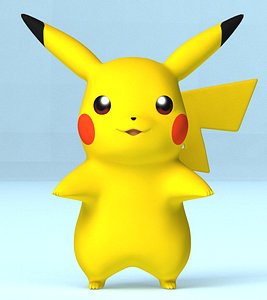 Pokémon X and Y Pikachu Eevee 3D modeling, pikachu, 3D Computer Graphics,  mammal, carnivoran png