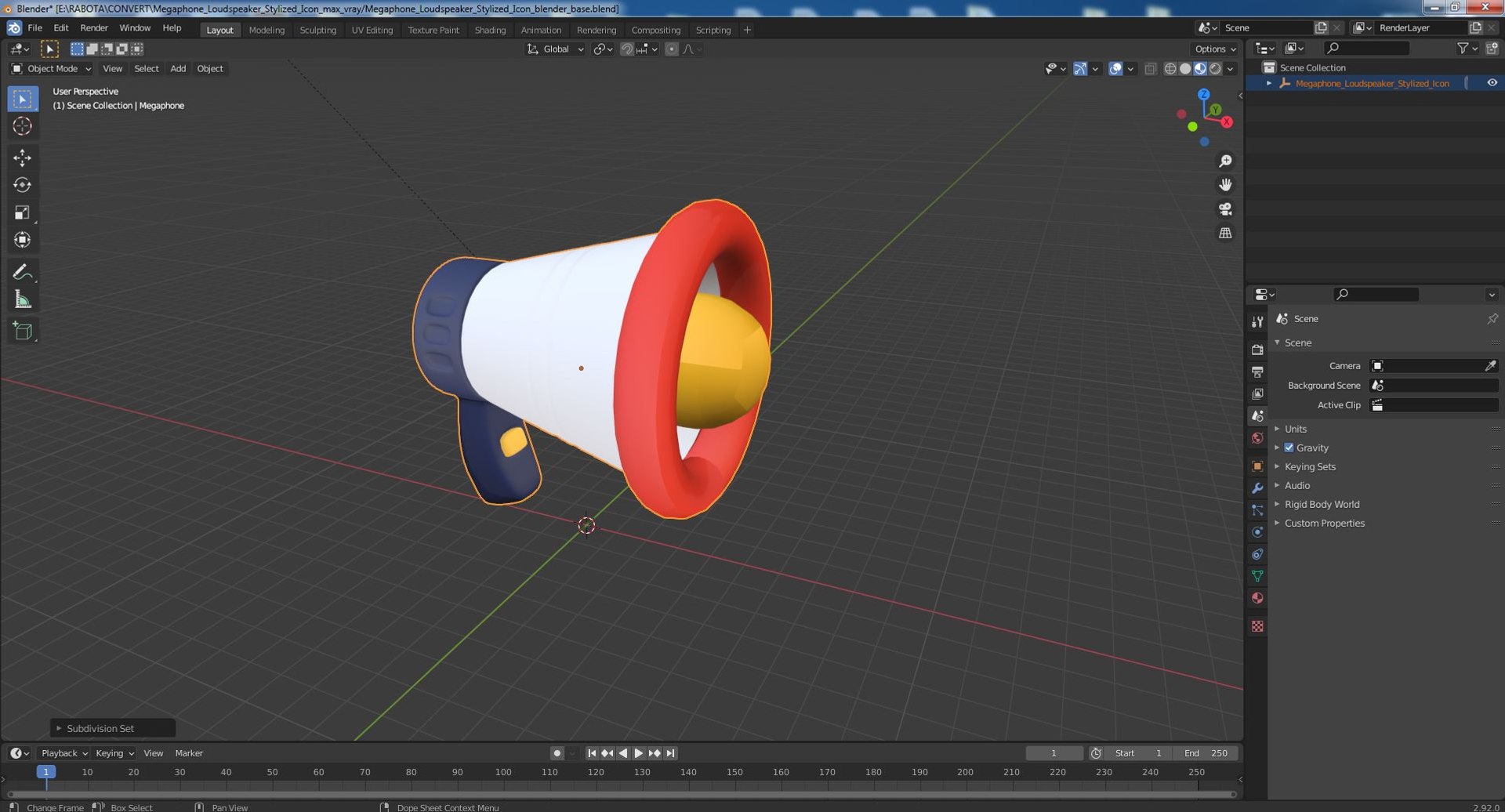 3D Megaphone Loudspeaker Stylized Icon https://p.turbosquid.com/ts-thumb/mv/zEP6f7/sC/megaphoneloudspeakerstylizedicon3dsmodel020/jpg/1705625319/1920x1080/fit_q87/1f8b978eaa99c8aab87c04389f04bb73d3bf748b/megaphoneloudspeakerstylizedicon3dsmodel020.jpg