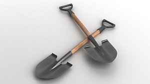 3D Shovel Spade garden tool dig digger gardener farm farmer hardware equipment industrial work new scoo