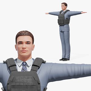 Businessman in Tactical Vest