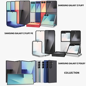 Samsung Galaxy Z Flip Fold 7 Family Collection 3D model