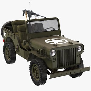 real willys army jeep 3D model