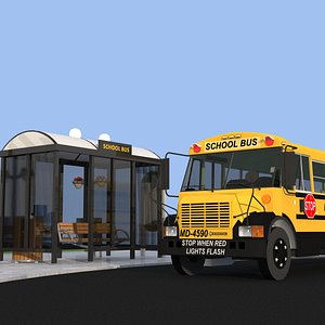 school bus 3D model