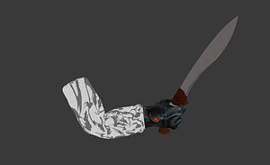 machete arm 3D model