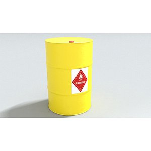 laos Oil Drum 3D model