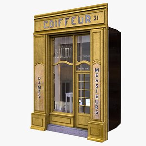 Typical Paris Shop Store Fbx