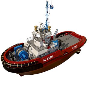 tugboat tug boat 3D model
