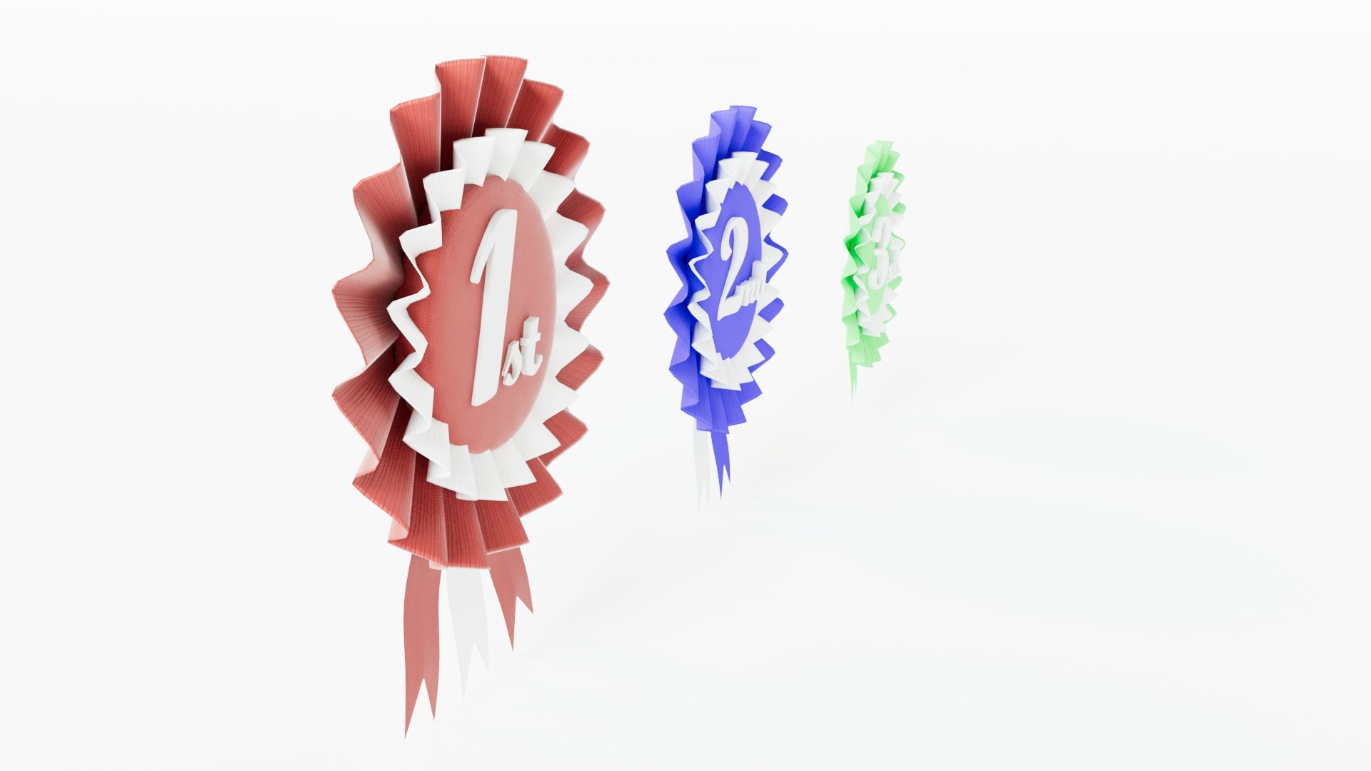 3D model Rosette Ribbons - 1st 2nd 3rd - 3D Assets https://p.turbosquid.com/ts-thumb/mw/E0AzsG/BA/2/jpg/1642073237/1920x1080/fit_q87/2f4f802fa4bfb1ca991bcb86408c331669e827bb/2.jpg