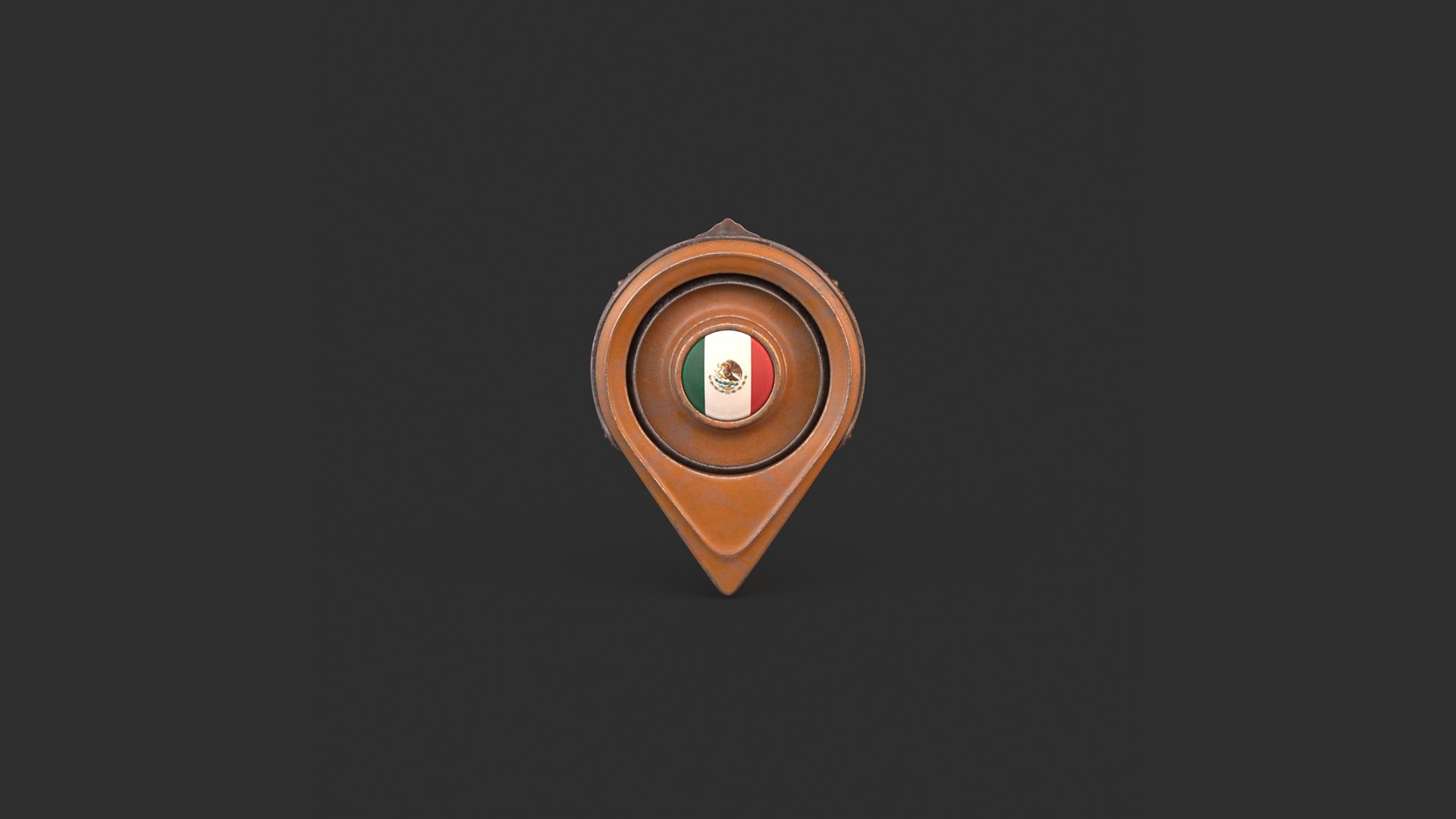 3D Model Mexico Flag Icon - TurboSquid 2063164
