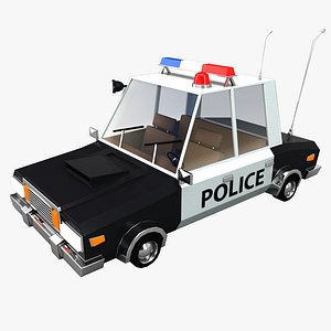 Cartoon Police Car