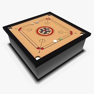 carrom board coin 3D model